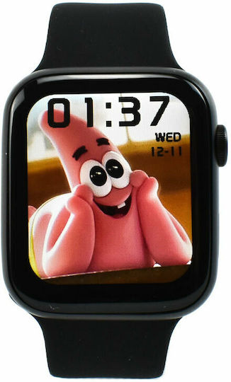 Andowl R36 Smartwatch with Heart Rate Monitor (Black) view 3