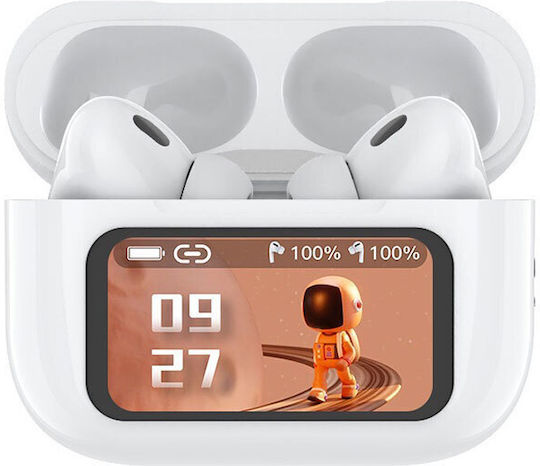 In-ear Bluetooth Handsfree Earphones with Charging Case White view 1