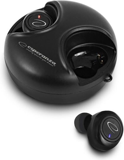 Esperanza EH228K In-ear Bluetooth Handsfree Earphones with Charging Case Black view 1