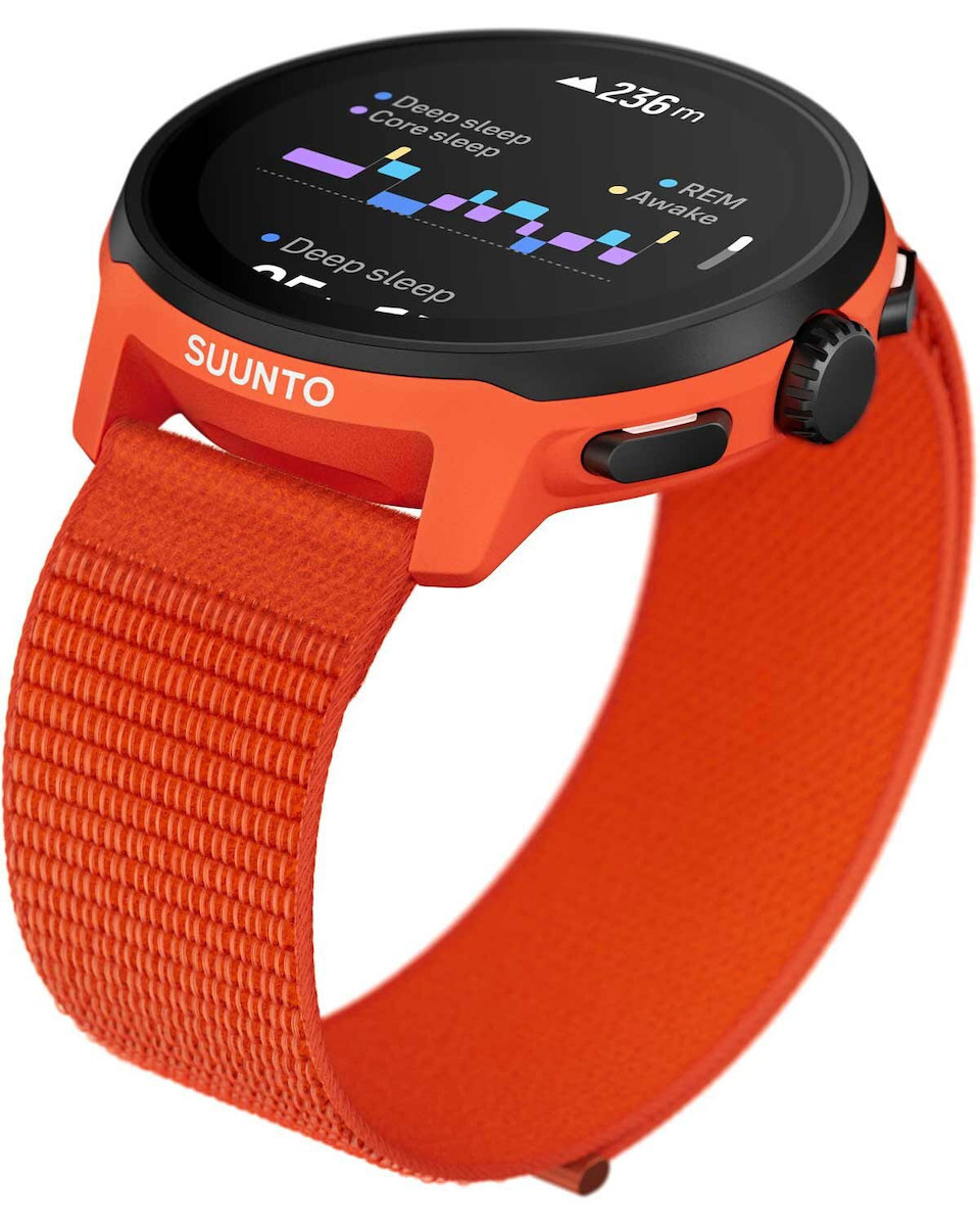 Suunto Run Stainless Steel 46mm Smartwatch with Heart Rate Monitor (Coral Orange) view 7