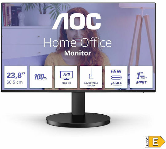 AOC 24B3CF2 IPS Monitor 24" FHD 1920x1080 with Response Time 4ms GTG vue 2