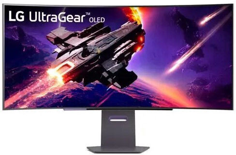 LG UltraGear Ultrawide OLED Curved Gaming Monitor 45" QHD 3440x1440 240Hz with Response Time 0.03ms GTG view 2