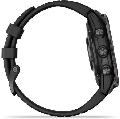 Garmin fenix 7 Pro Sapphire Solar Titanium 47mm Waterproof Smartwatch with Heart Rate Monitor (Titanium Carbon Gray DLC with Black) vue 4