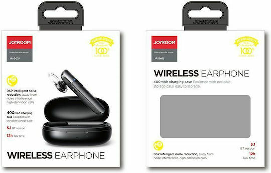 Joyroom JR-B01S Earbud Bluetooth Handsfree Earphone with Charging Case Black view 2
