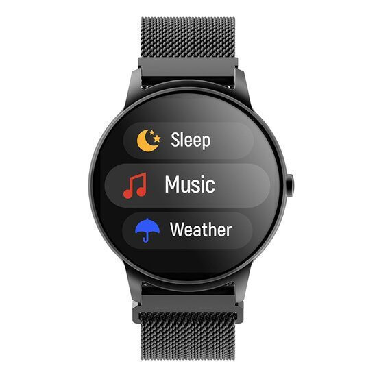 36mm Smartwatch with Heart Rate Monitor (Black)