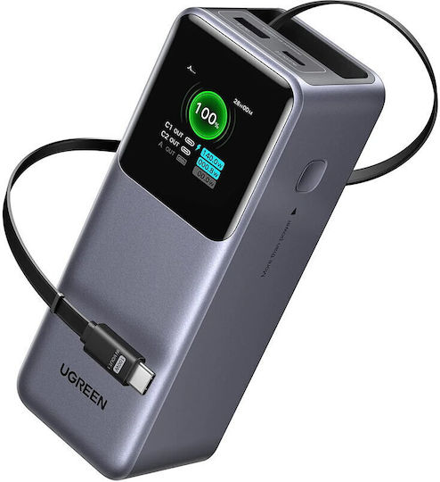 Ugreen PB726/55987B Power Bank 20000mAh 165W with USB-A Port and USB-C Port Power Delivery Gray view 2