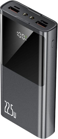 Tech-Protect PB13 Power Bank 20000mAh 22.5W with 2 USB-A Ports and USB-C Port Power Delivery / Quick Charge 3.0 Gray view 2