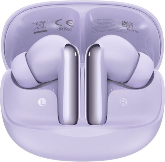 QCY Melobuds N50 Bluetooth Handsfree Earphones with Sweat Resistance and Charging Case Purple view 2