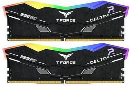 TeamGroup DELTAα RGB DDR5 32GB RAM with 2x16GB Modules and Speed 6000 for Desktop FF7D532G6000HC30DC01