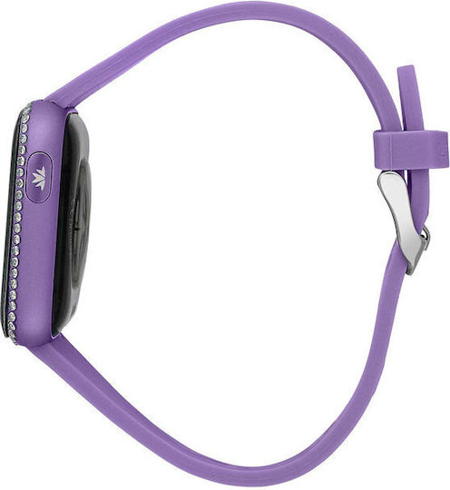 Morellato M-01 Stainless Steel Smartwatch with Heart Rate Monitor (Purple) view 4