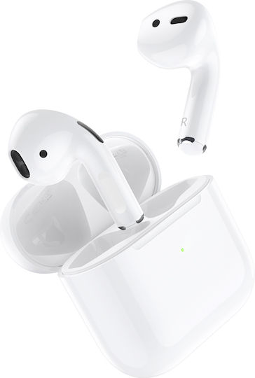 Borofone BW34 Earbud Bluetooth Handsfree Earphones with Charging Case White view 3