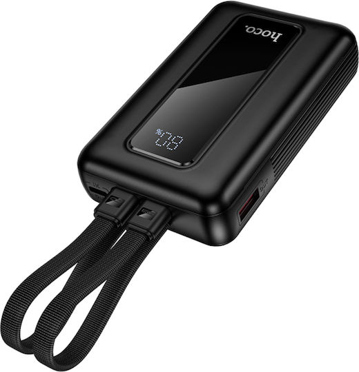 Hoco J162 Power Bank 10000mAh 20W with USB-A Port and USB-C Port Power Delivery / Quick Charge 3.0 Black view 3