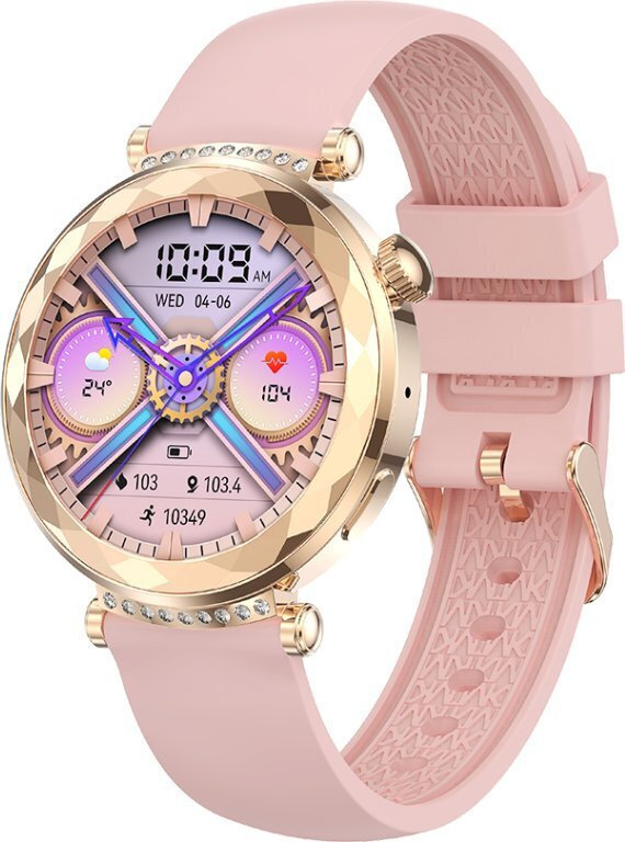 XO J13 Smartwatch with Heart Rate Monitor Pink