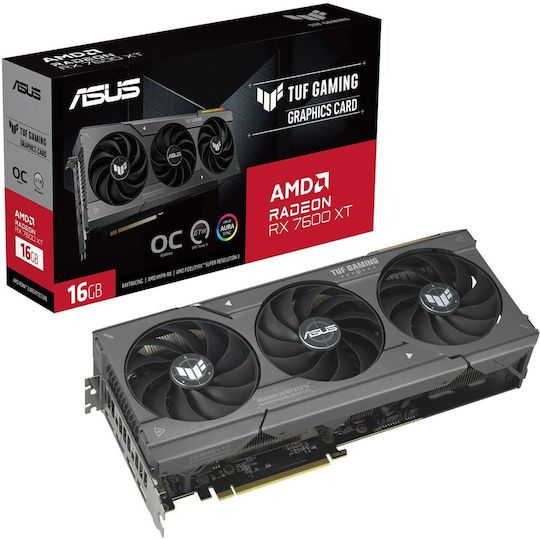 Asus Radeon RX 7600 XT 16GB GDDR6 TUF Gaming OC Graphics Card view 3