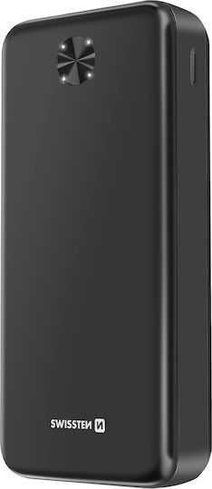 Swissten Power Bank 20000mAh 10.5W with 2 USB-A Ports and USB-C Port Black view 9