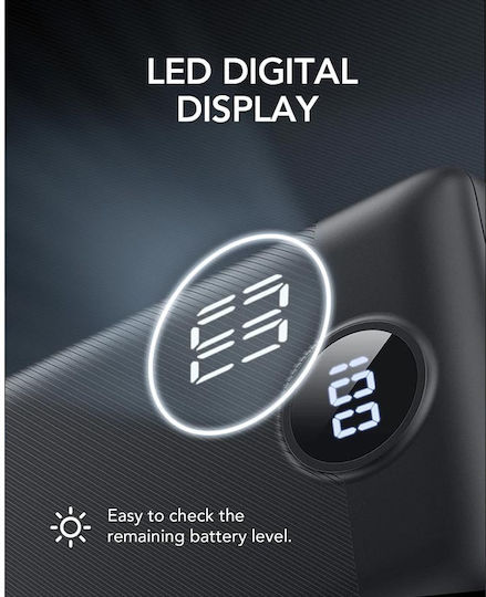 Veger VP2047 Power Bank 20000mAh with USB-A Port and USB-C Port Black view 5