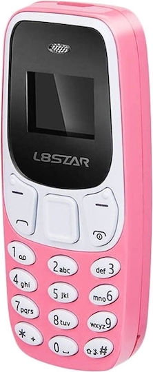 L8STAR BM10 Mini Dual SIM Mobile with Buttons Pink view 4