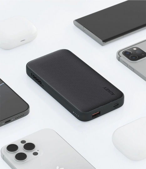 Aukey PB-Y46P USB-C cable Power Bank 10000mAh 20W with USB-A Port and USB-C Port Power Delivery Black view 6