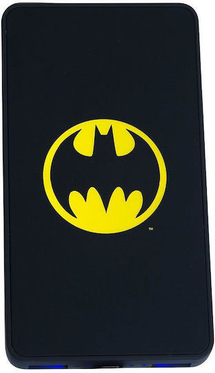 Lazerbuilt DC Batman Power Bank 6000mAh with 2 USB-A Ports Black