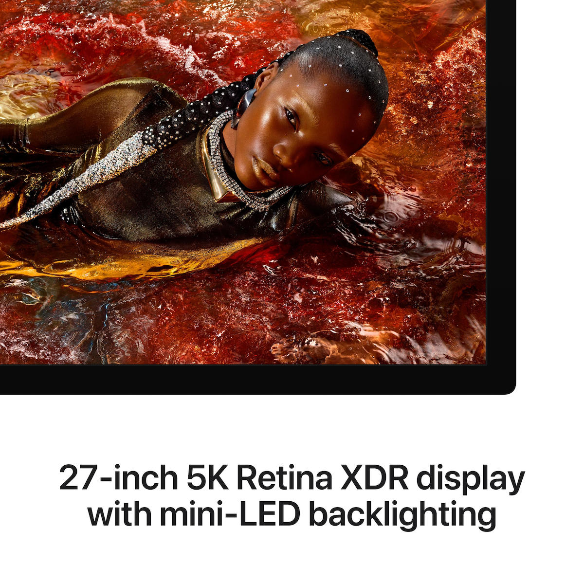 Apple Studio Display XDR HDR Monitor 27" 5120x2880 White Standard Glass VESA Mount Adapter No Stand view 3