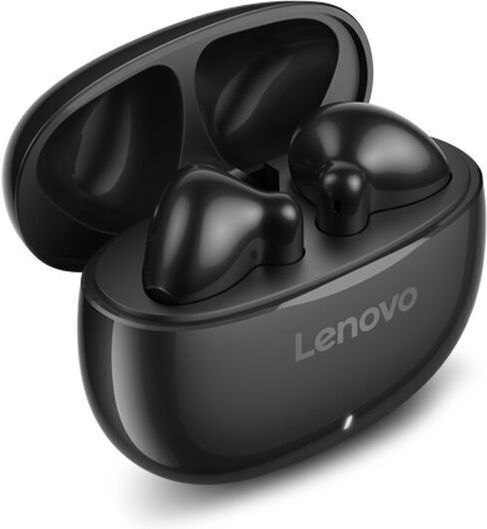 Lenovo Earbud Bluetooth Handsfree Earphones with Charging Case Black view 3