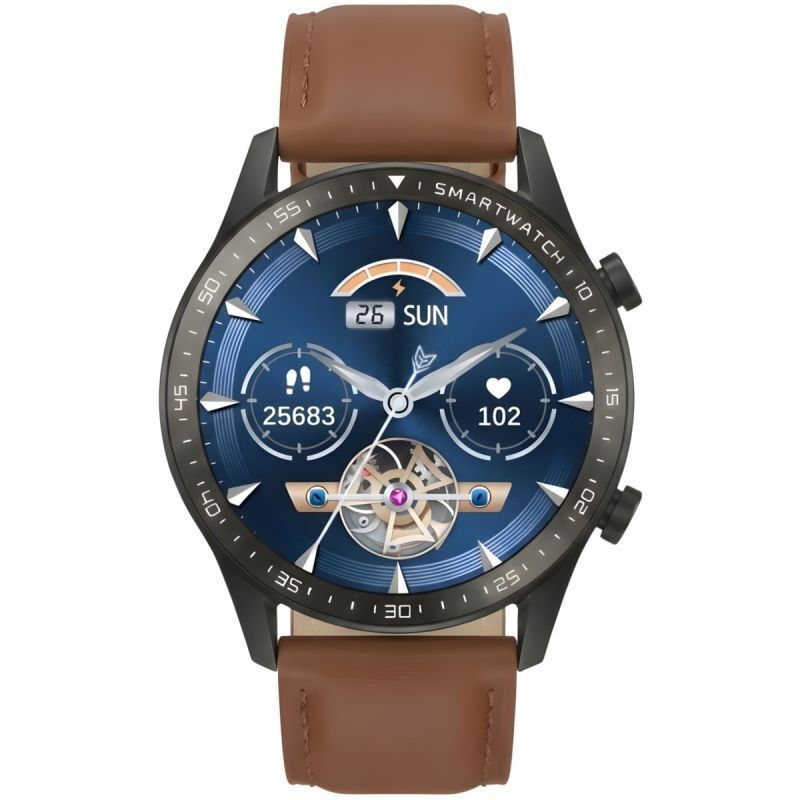Gravity Silver Smartwatch 2 Straps Gt10-8 vy 5