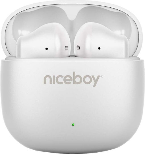 Niceboy Beans 4 In-ear Bluetooth Handsfree Earphones with Sweat Resistance White view 1