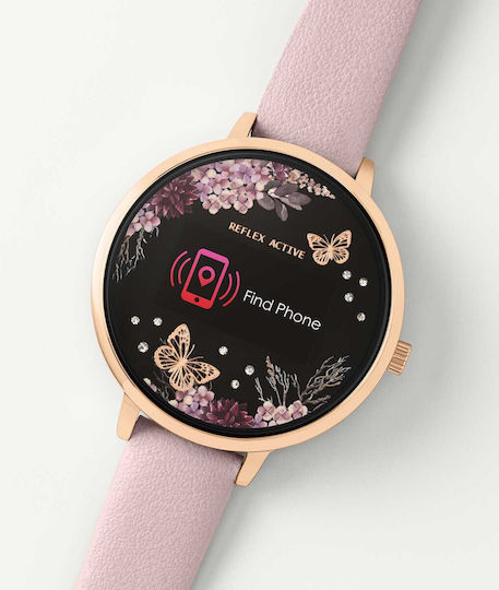 Reflex Active Series 03 Stainless Steel 38mm Smartwatch (Pink) view 4