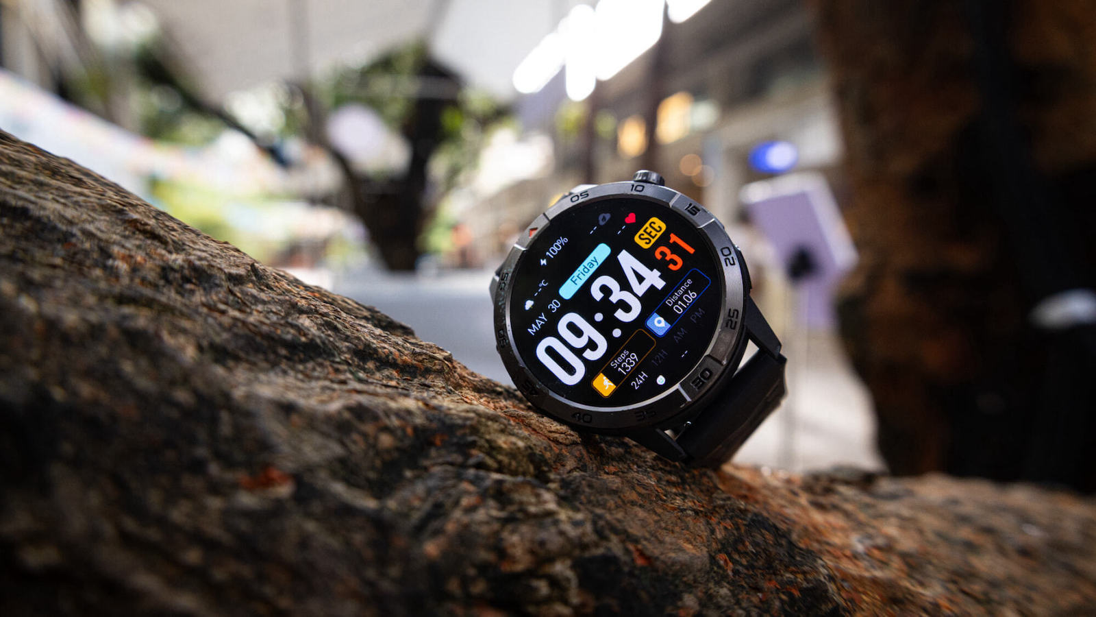 AGM Legion Pro Waterproof Smartwatch with Heart Rate Monitor (Black) view 5
