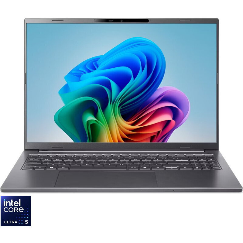 Acer Aspire 16 A16-52M-5778 -5778 16" OLED 120Hz (Ultra 5-226V/16GB/512GB SSD/No OS) Steel Gray (International English Keyboard) view 1