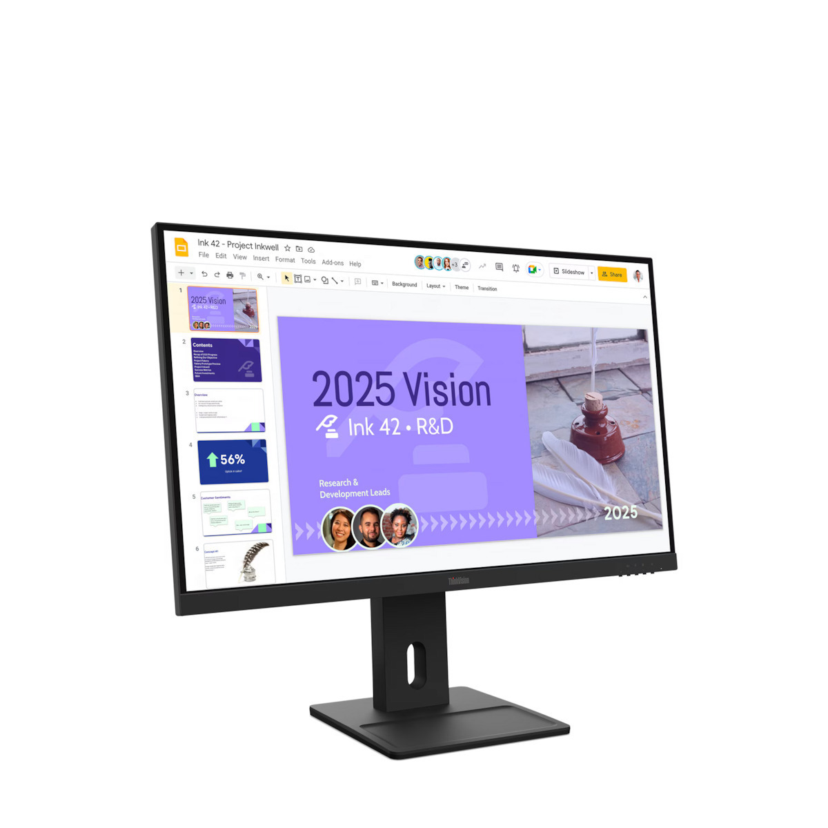 Lenovo ThinkVision E27q-40 IPS Monitor 27" QHD 2560x1440 With Response Time 4ms GTG view 2