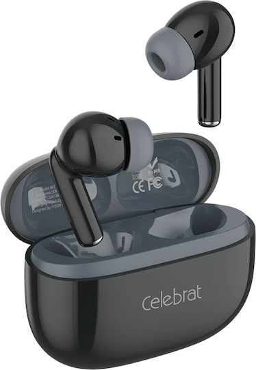 Celebrat W73 In-ear Bluetooth Handsfree Earphones with Sweat Resistance and Charging Case Black