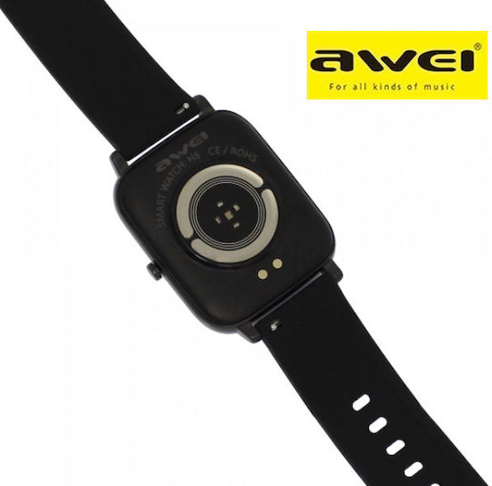 H6 Pro Aluminium Smartwatch with Heart Rate Monitor (Black) view 3