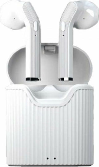 MHTWS247 Earbud Bluetooth Handsfree Earphones with Charging Case White view 1