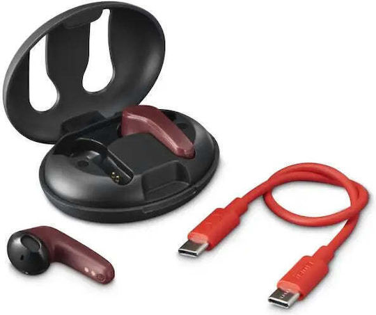 HAMA Spirit Unchained Earbud Bluetooth Handsfree Earphones with Charging Case Red view 6