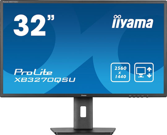 Iiyama ProLite XB3270QSU-B1 IPS Monitor 31.5" QHD 2560x1440 with Response Time 3ms GTG