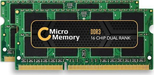 CoreParts DDR3 16GB RAM with 2x8GB Modules and Speed 1600 for Laptop MMKN051-16GB
