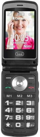Trevi Flex Plus 65 Dual SIM (16GB) Mobile with Large Buttons Black view 2