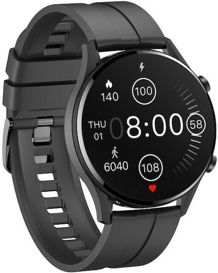 MaxCom FW54 Smartwatch with Heart Rate Monitor (Black) vista 3