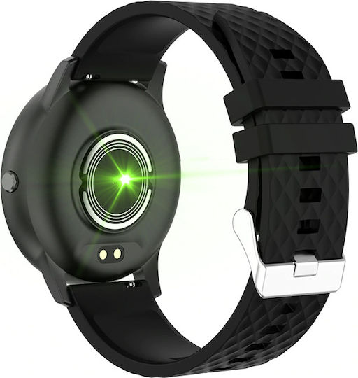 H30 Smartwatch with Heart Rate Monitor (Black) vue 2
