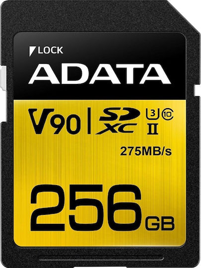 Adata Premier One SDXC 256GB Class 10 U3 V90 UHS-II view 1