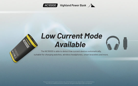 NiteCore NC10000 Power Bank 10000mAh 20W with USB-C Port Power Delivery Black Ansicht 7