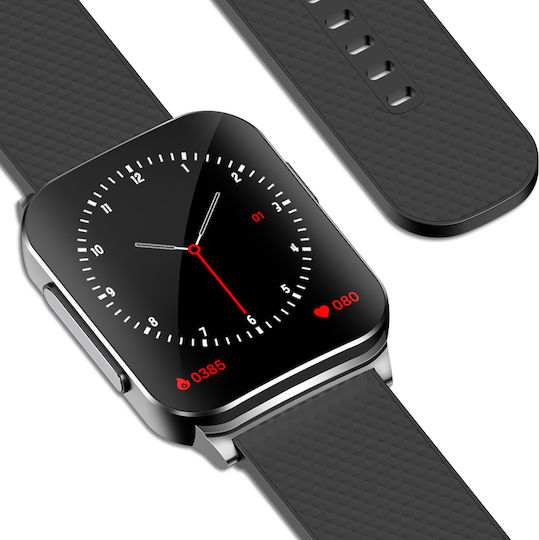 iSEN Ep03 Smartwatch with Heart Rate Monitor (Black) view 2