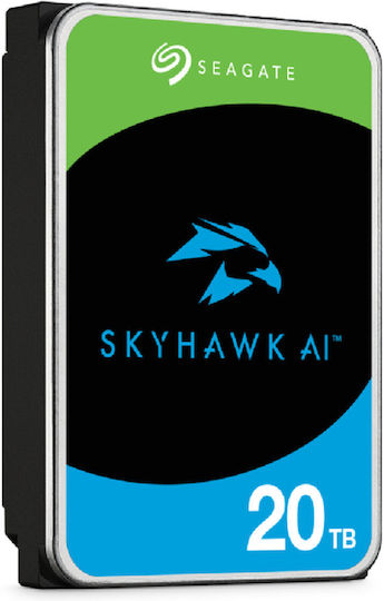 Seagate Skyhawk AI 512E 20TB HDD Hard Drive 3.5" SATA III 7200rpm with 512MB Cache for NAS / Server / Recorder ST20000VE003 view 4