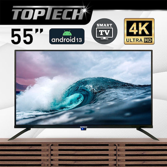 TopTech Smart Television 55" 4K UHD 5515HFL-V HDR view 2