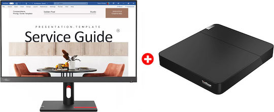 Lenovo ThinkSmart Core + ThinkVision S24i-30 Mini PC (Core i5-1145G7E/8GB DDR4/256GB SSD/W10 IoT) view 1