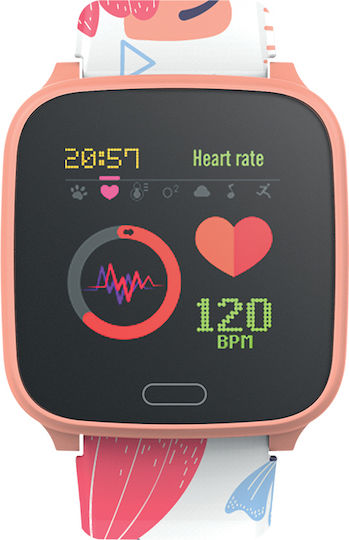 Forever JW-100 Smartwatch with Heart Rate Monitor (Orange) view 2
