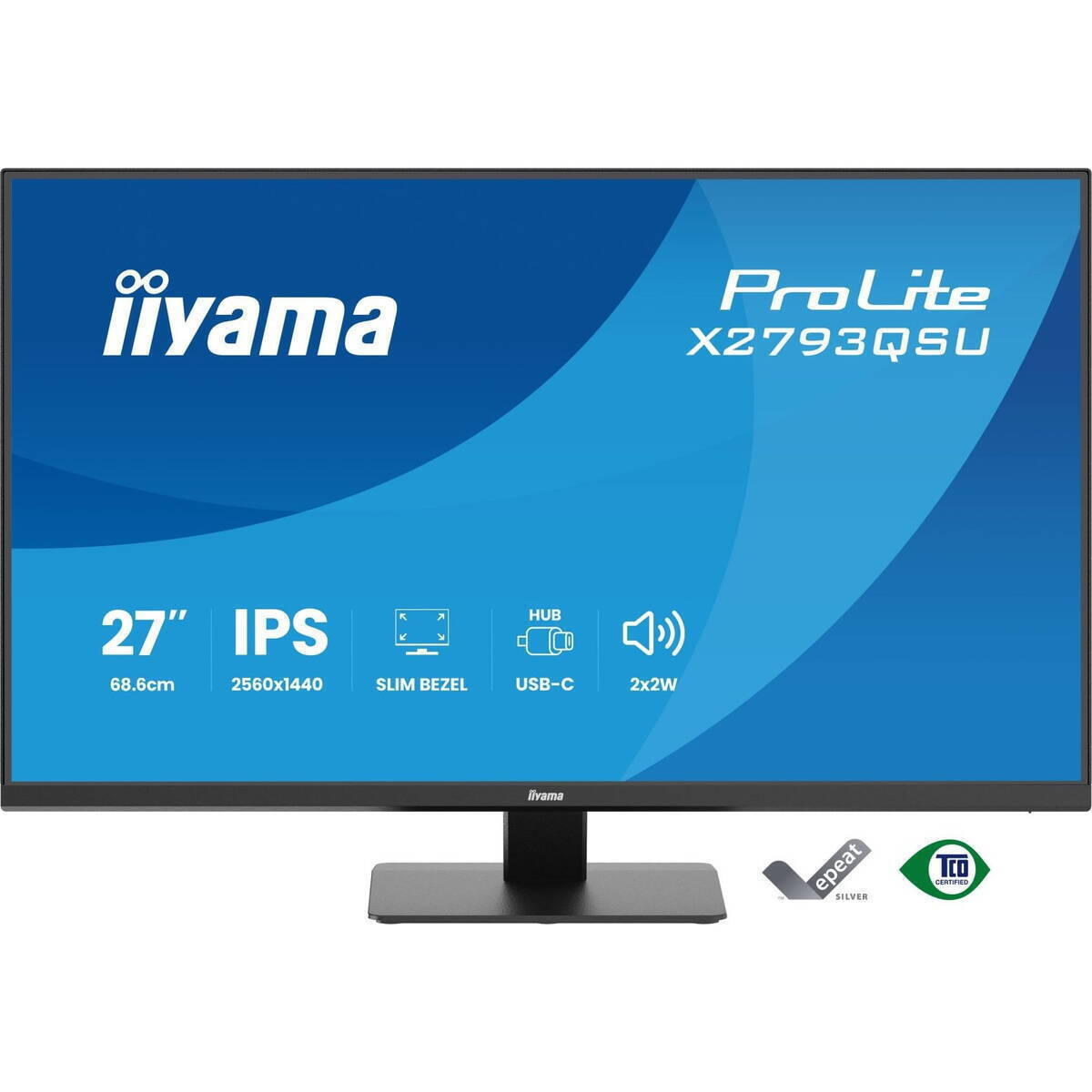 Iiyama ProLite X2793QSU-B1 IPS Monitor 27" QHD 2560x1440