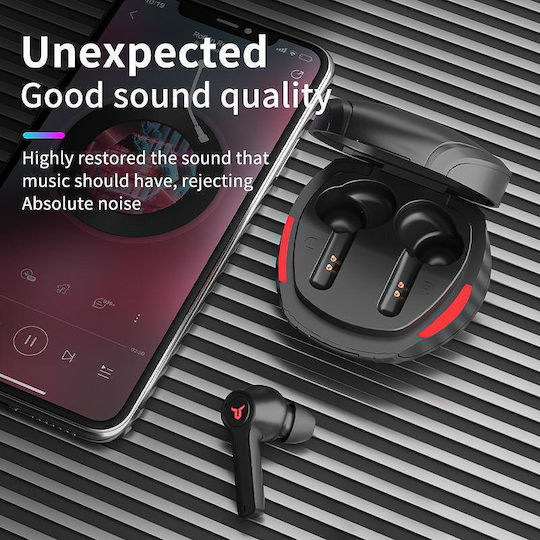 Nubi Hydra In-ear Bluetooth Handsfree Earphones with Charging Case Black view 2