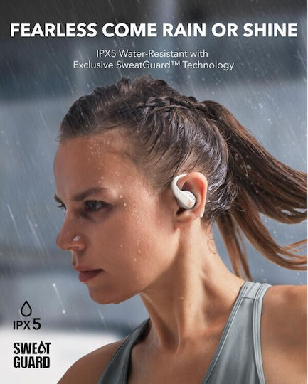 Soundcore by Anker AeroFit Pro Open Ear Bluetooth Handsfree Earphones with Sweat Resistance and Charging Case White vista 4